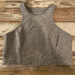 Outdoor Voices Grey Cropped Athletic Tank Top